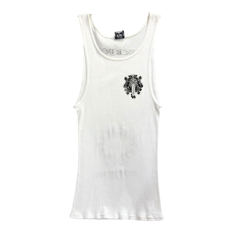Chrome Hearts Vintage New York Exclusive Fuck You Tank Top White