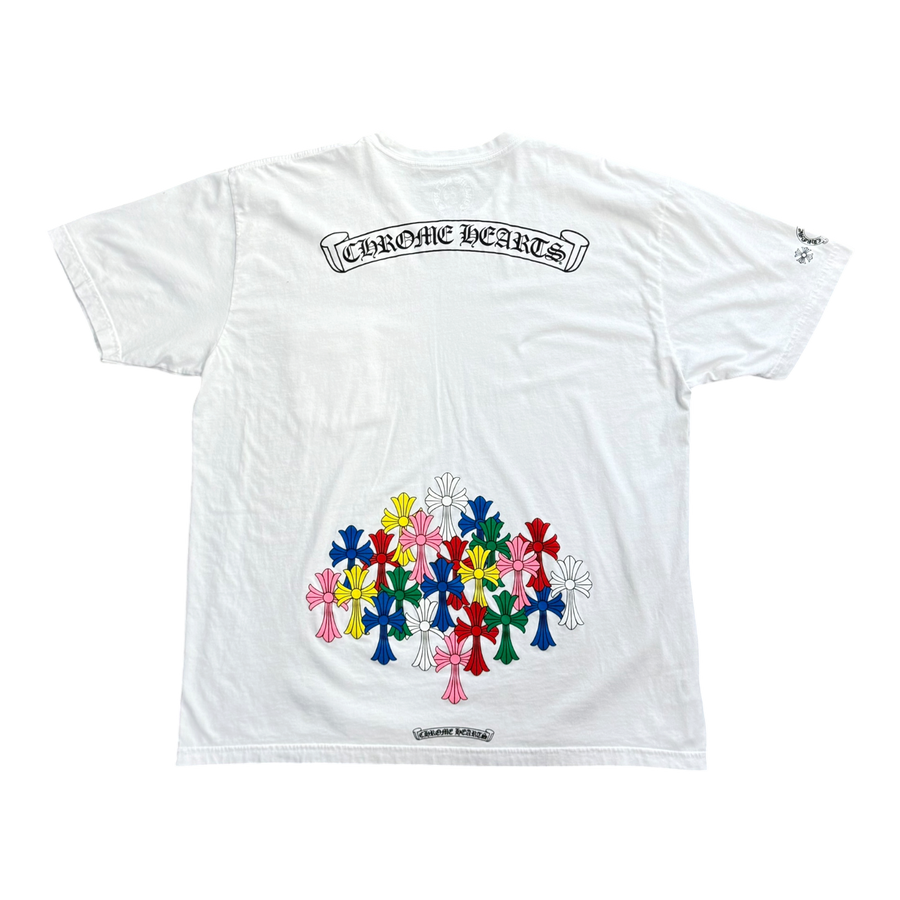 Chrome Hearts Multi Color Cross T-shirt White