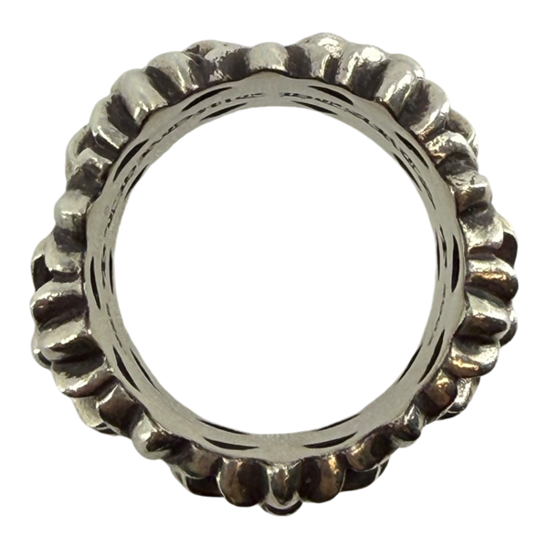 Chrome Hearts Silver Cemetery Cross Ring - US Size 12