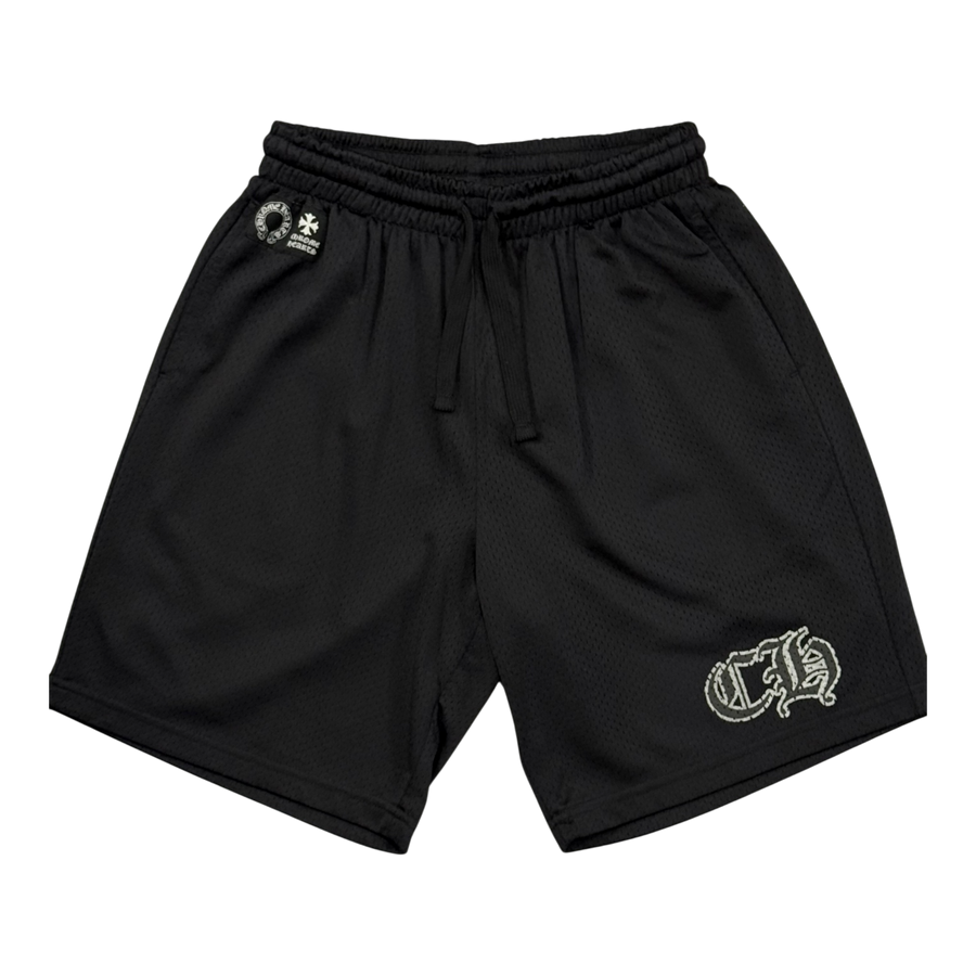 Chrome Hearts Mesh Varsity Shorts Black