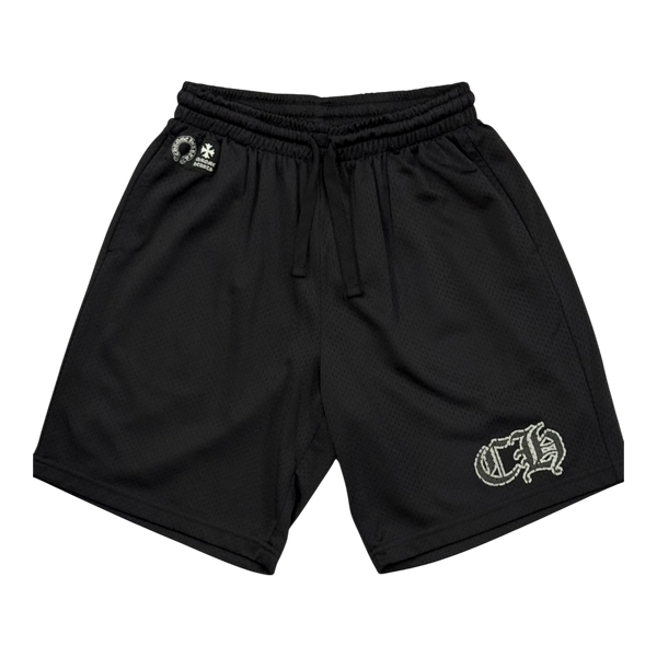 Chrome Hearts Mesh Varsity Shorts Black