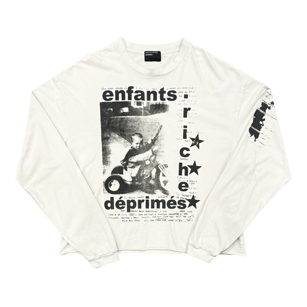 Enfants Riches Déprimés My Underground/Tricycle Long-Sleeve T-Shirt Faded White