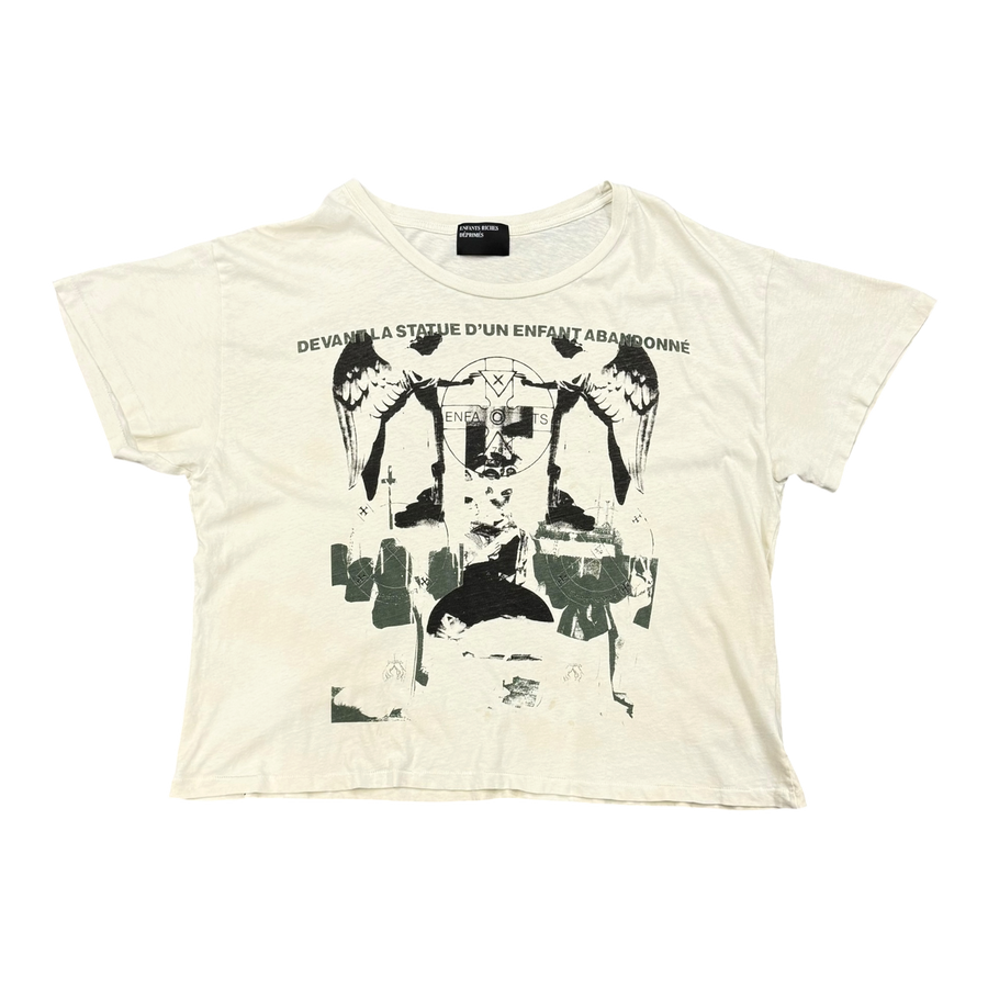 Enfants Riches Déprimés Nun Kicks Baby Dirty White Short Sleeve Tee