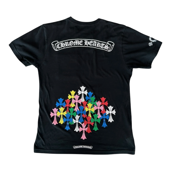 Chrome Hearts Multi Color Cross T-shirt Black
