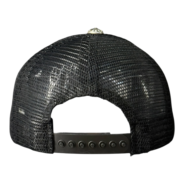 Chrome Hearts FUCK Hollywood Trucker Hat Black/Black