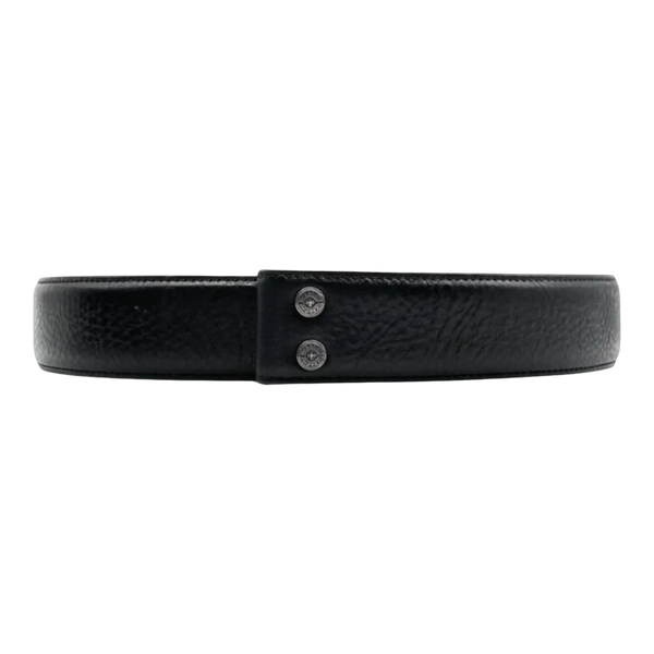 Chrome Hearts Black Leather Belt Strap - Size 40