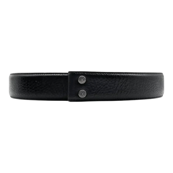 Chrome Hearts Black Leather Belt Strap - Size 36