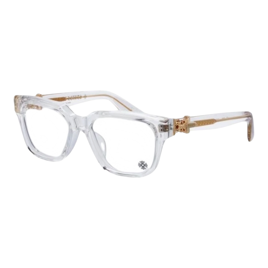 Chrome Hearts Vagillionaire II Crystal/18k Gold Plated Glasses