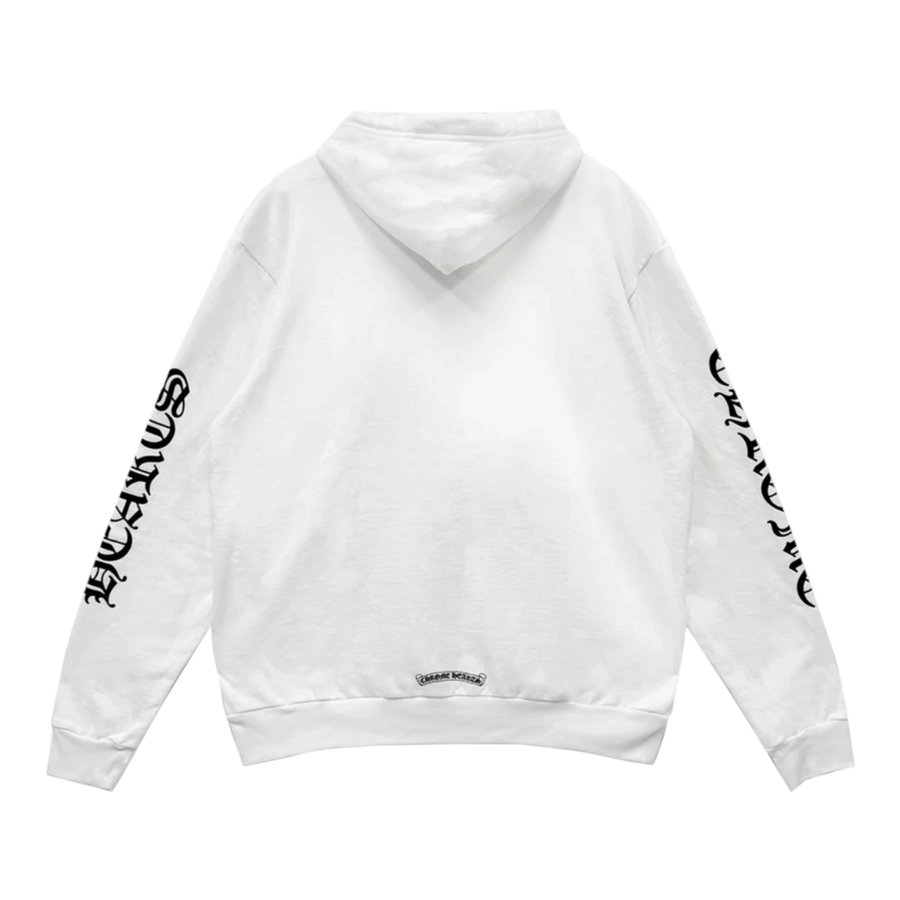 Chrome Hearts Vertical Logo Hoodie White