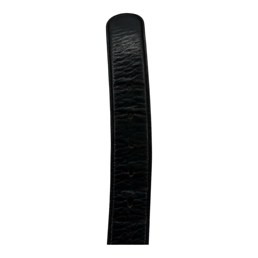 Chrome Hearts Black Leather Belt Strap - Size 34