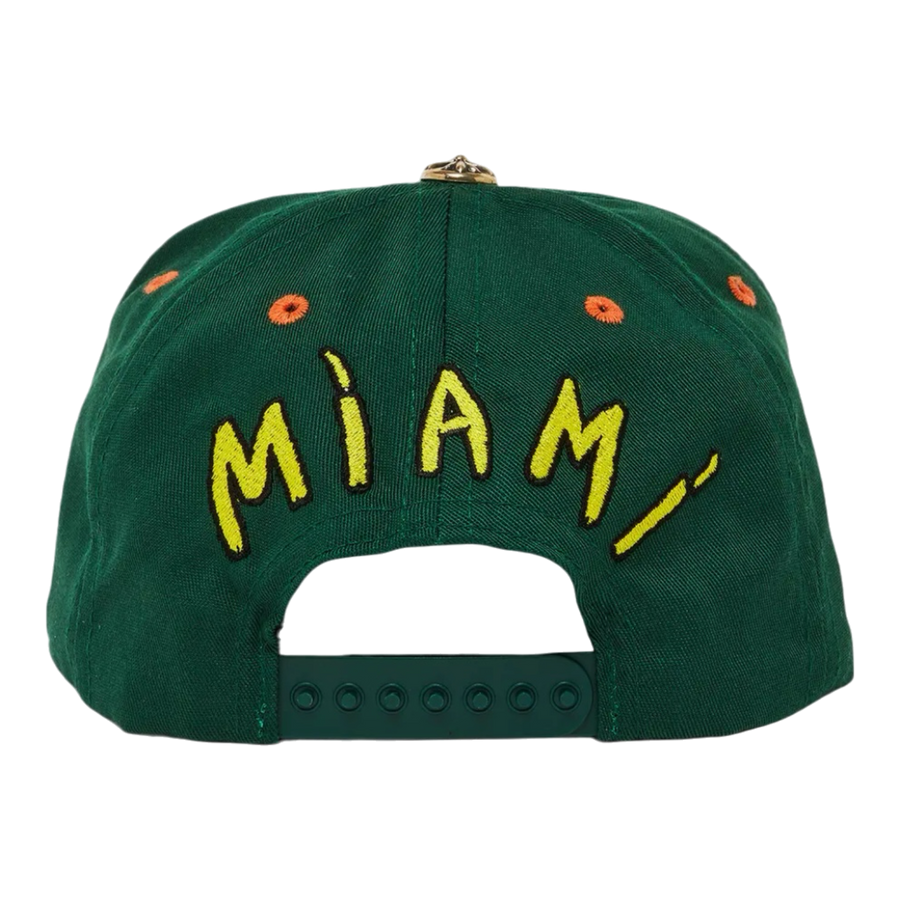 Chrome Hearts Miami Art Basel Exclusive Baseball Hat Green/Orange/Gold