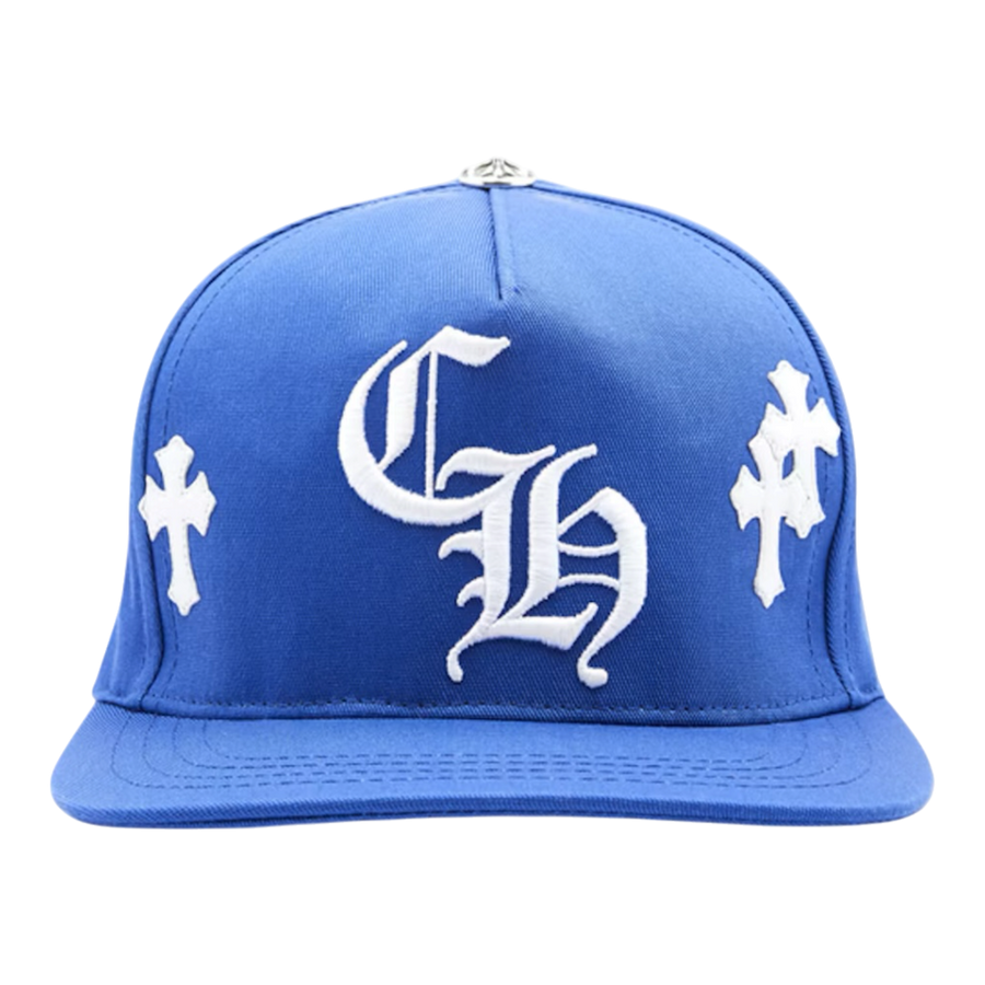 Chrome Hearts Cross Patch Baseball Hat Blue