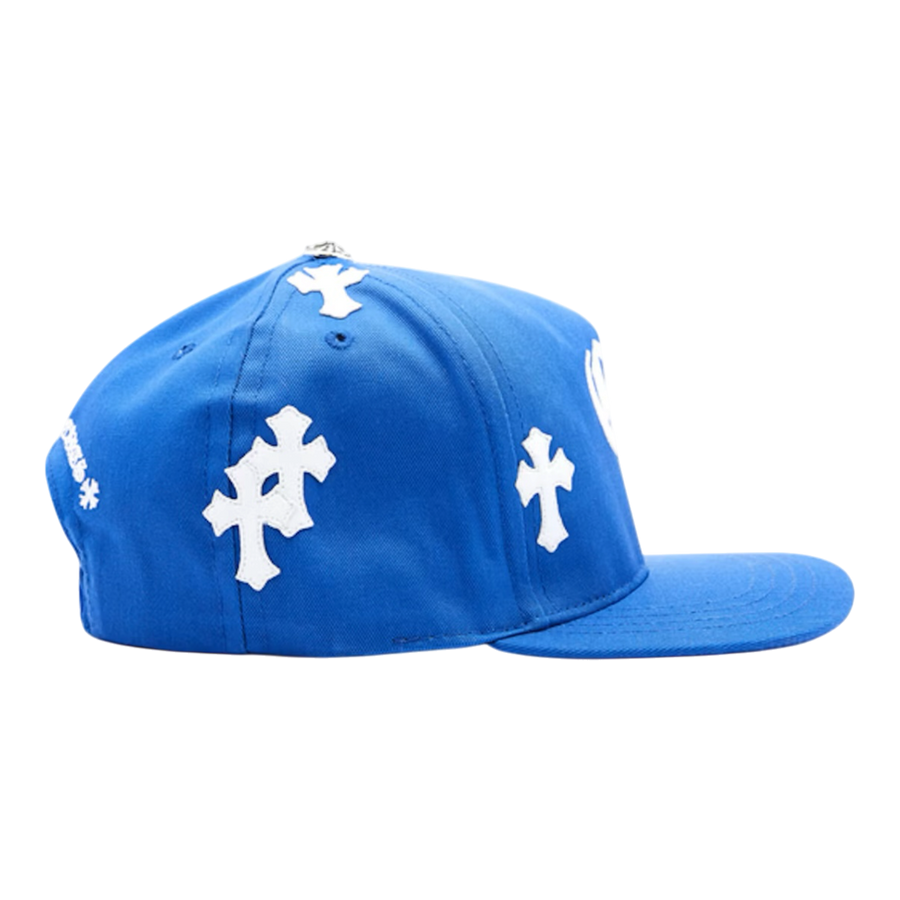 Chrome Hearts Cross Patch Baseball Hat Blue