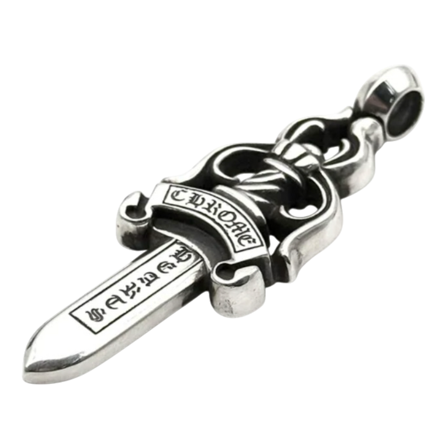 Chrome Hearts Silver Dagger Large Pendant