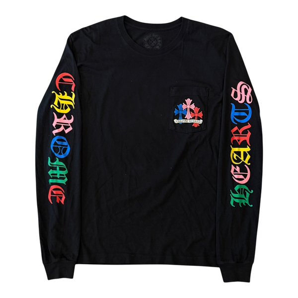 Chrome Hearts Multi Color Cross Cemetery L/S T-shirt Black