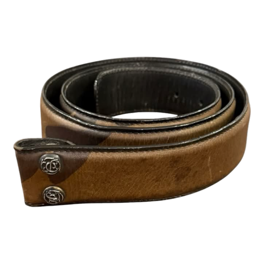 Chrome Hearts Camo Leather Belt Strap - Size 36