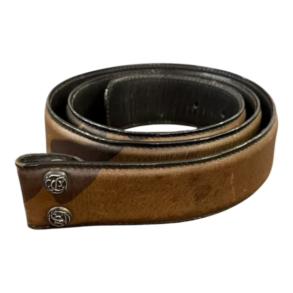 Chrome Hearts Camo Leather Belt Strap - Size 36
