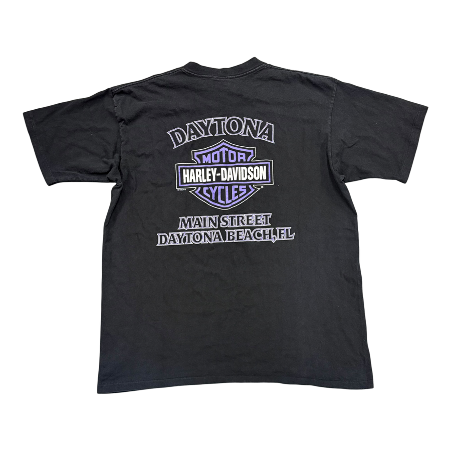 Vintage 1992 Harley Davidson Chrome Sweet Chrome T-Shirt Faded Black