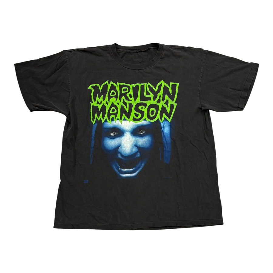 Vintage 1994 Marilyn Manson This Is Your World T-Shirt Faded Black