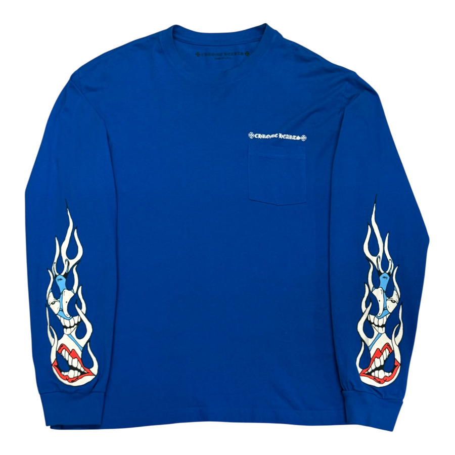 Chrome Hearts Matty Boy Space L/S T-shirt Blue