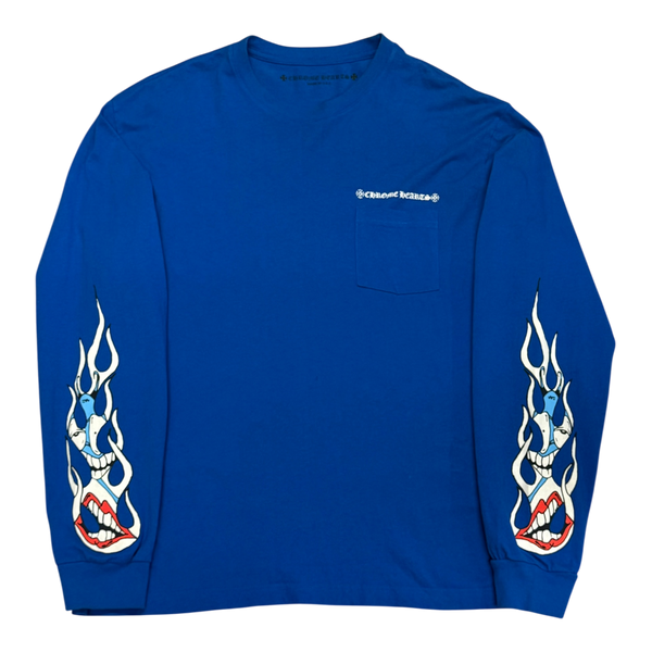 Chrome Hearts Matty Boy Space L/S T-shirt Blue
