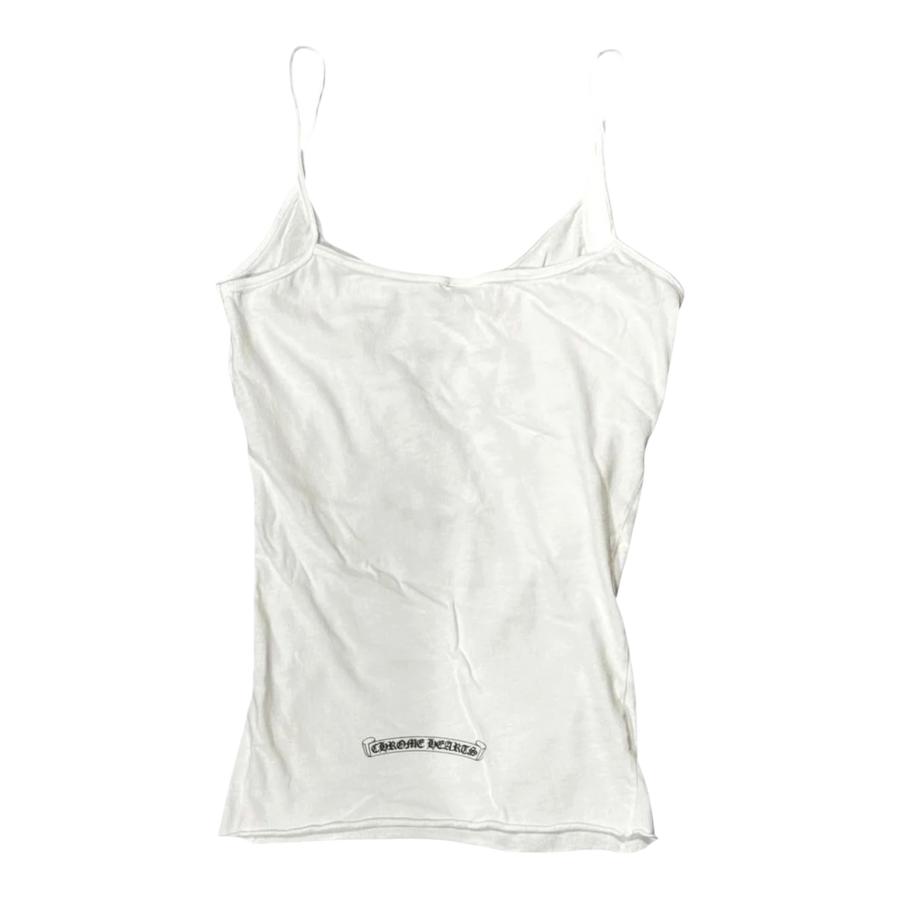 Chrome Hearts Vintage Vine Dagger Cami Tank Top White