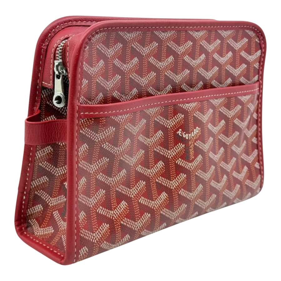 Goyard Jouvence Toiletry Bag PM Red