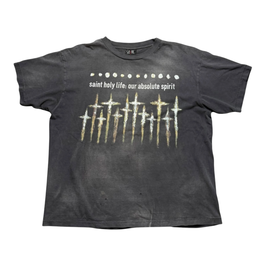 Saint Michael God Tee Black
