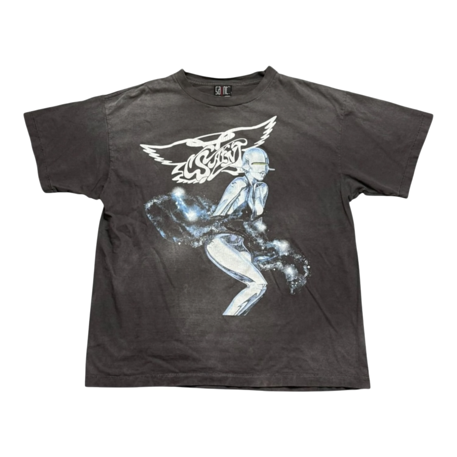 Saint Michael x Hajime Sorayama T-Shirt Faded Black
