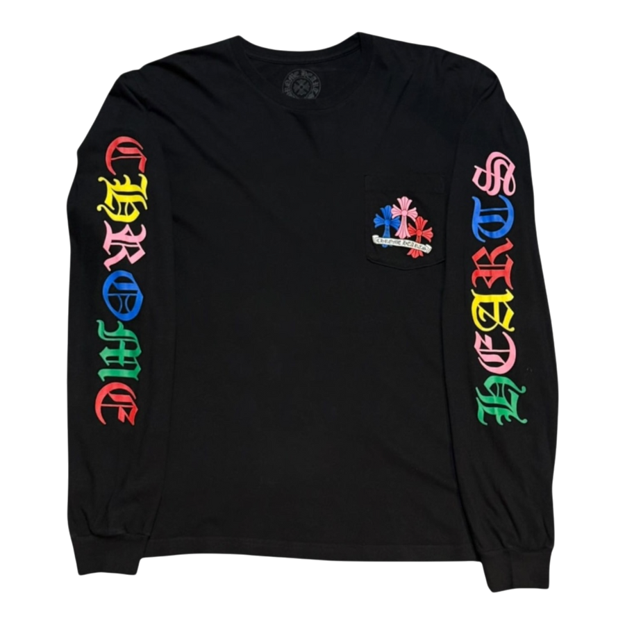 Chrome Hearts Multi Color Cross Cemetery L/S T-shirt Black