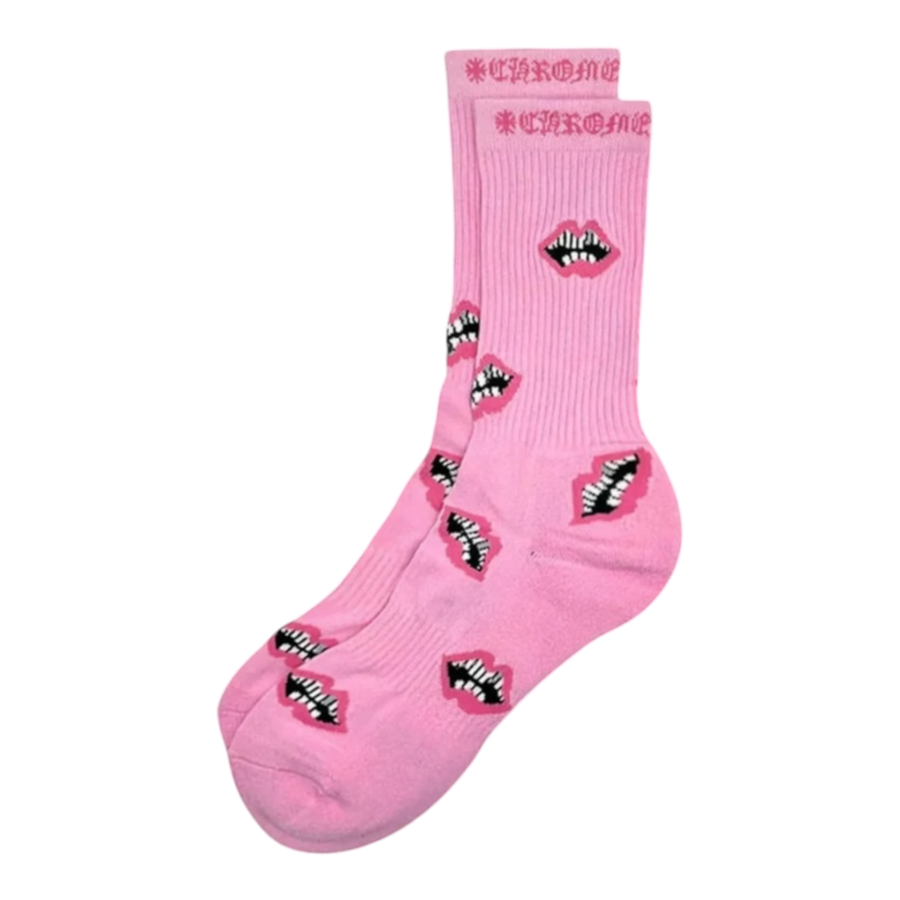 Chrome Hearts Matty Boy Chomper Socks Pink/Pink