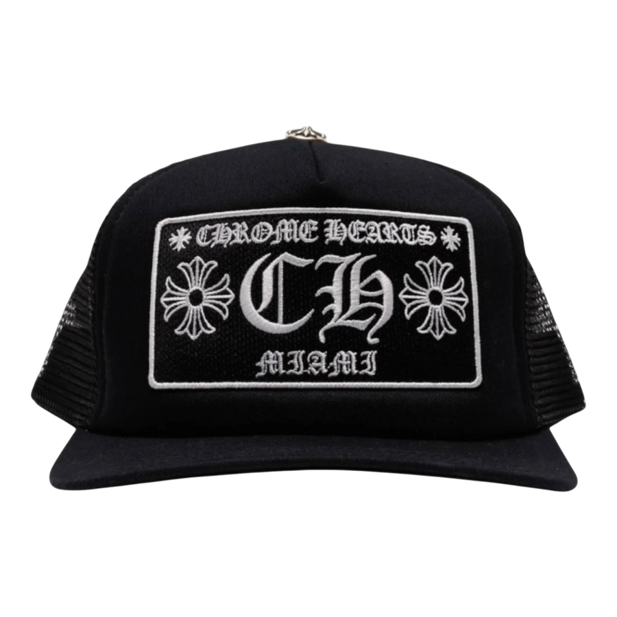 Chrome Hearts Miami Exclusive Trucker Hat Black