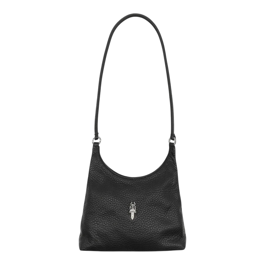 Chrome Hearts VIV Dagger Leather Shoulder Bag Black