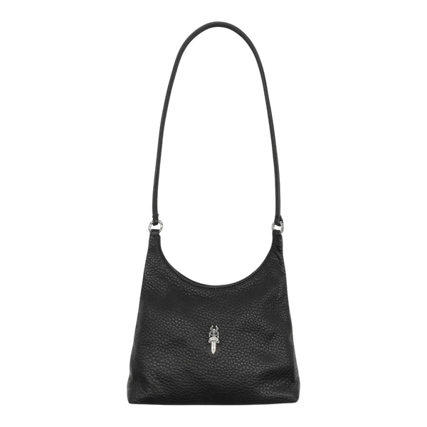 Chrome Hearts VIV Dagger Leather Shoulder Bag Black