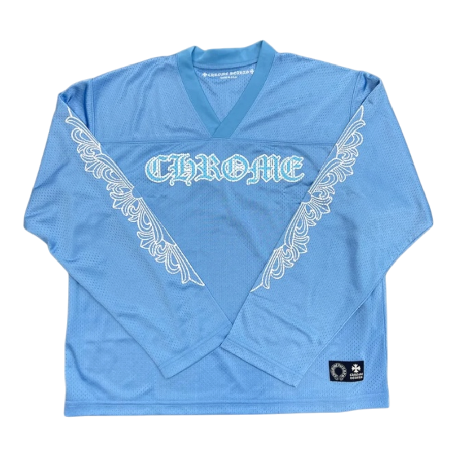 Chrome Hearts Sports Mesh Warm Up Jersey Blue
