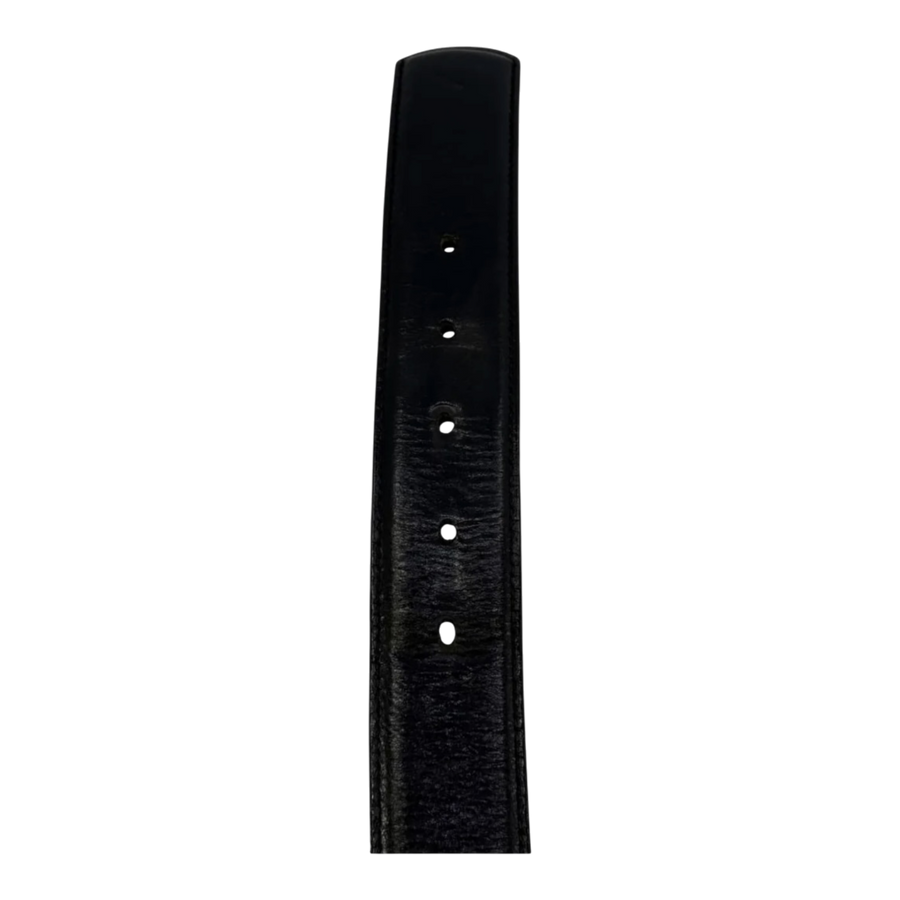 Chrome Hearts Black Leather Belt Strap - Size 38