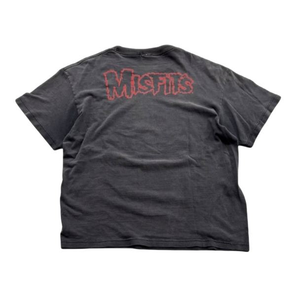 Vintage 1997 Misfits Pushead Here Comes the Dead T-Shirt Faded Black