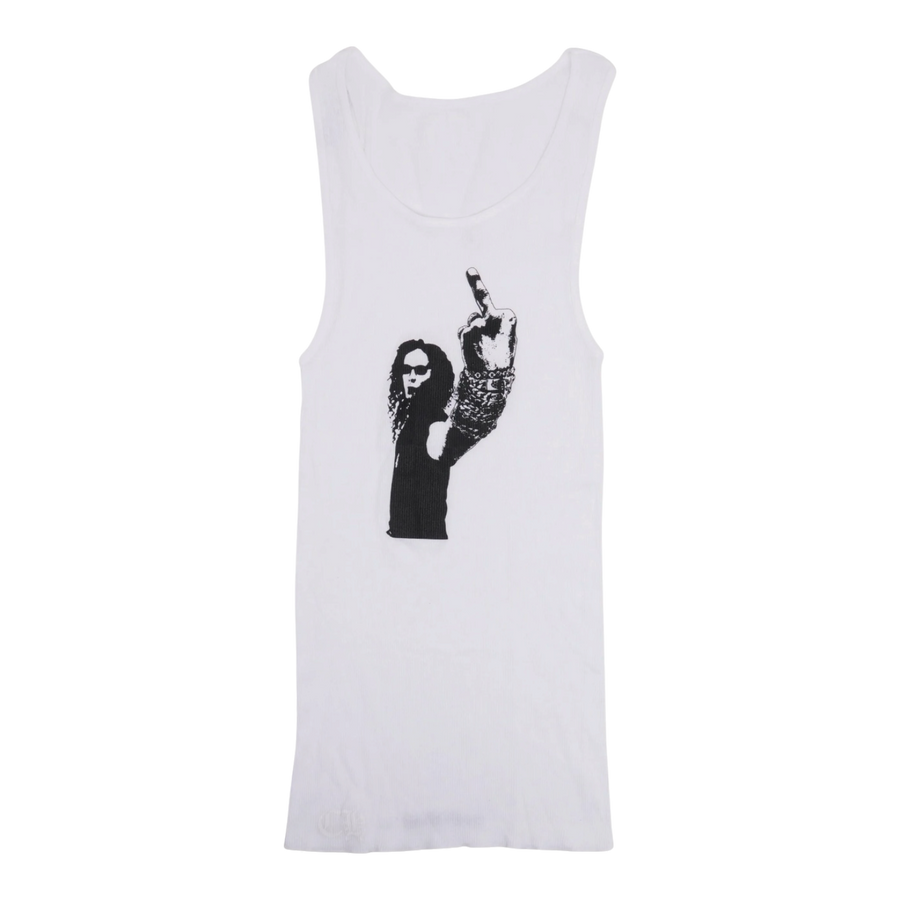 Chrome Hearts Richard Stark Middle Finger Tank White