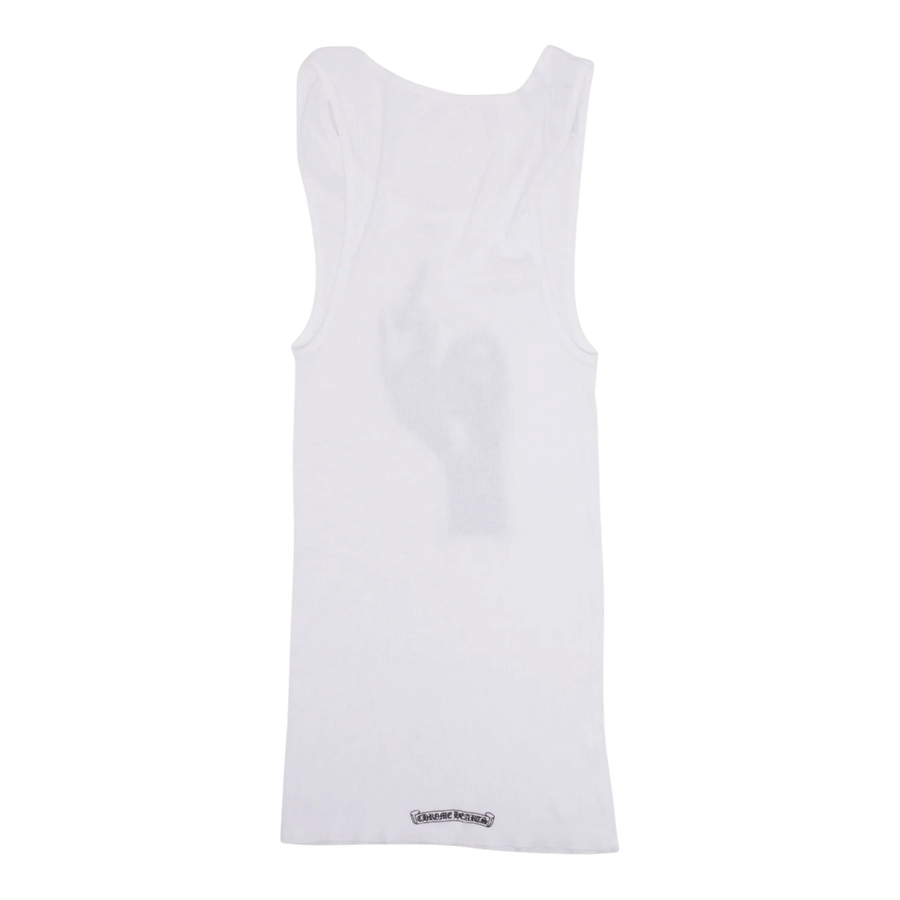 Chrome Hearts Richard Stark Middle Finger Tank White