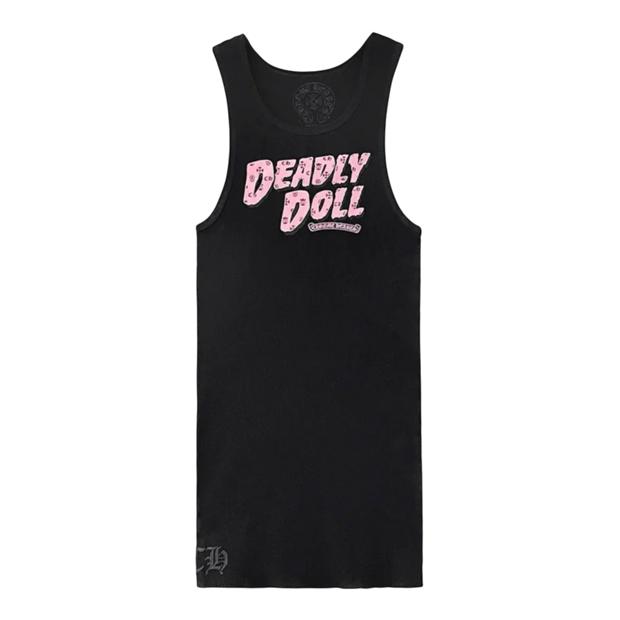 Chrome Hearts x Deadly Doll Tank Top Black/Pink