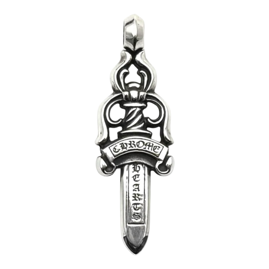 Chrome Hearts Silver Dagger Large Pendant