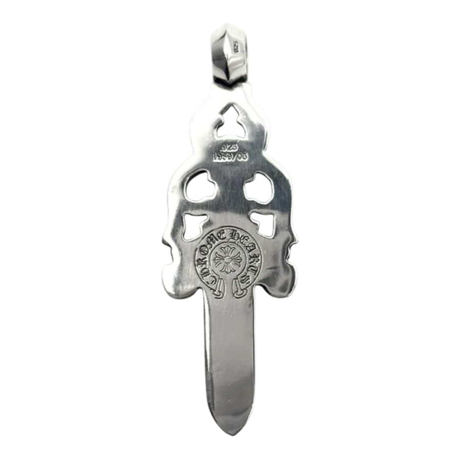 Chrome Hearts Silver Dagger Large Pendant