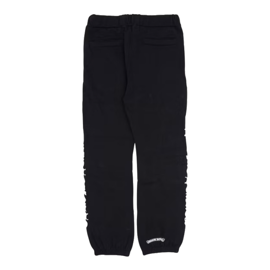 Chrome Hearts Scroll Logo Script Sweatpants Black